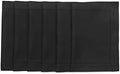 Solino Home Cotton Linen Placemats Black Hemstitch, 14 x 19 in, Set of 6 by SolinoHome