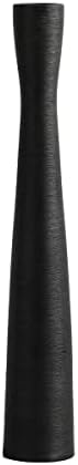AETVRNI Black Vase,20"Tall Ceramic Floor Vase for Pampas Grass Dried Flower by AETVRNI