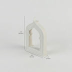 iwa concept Islamic Mihrab-Inspired Table Decor, Freestanding White Stone Decoration, Ramadan and Eid Home Decoration - Image 4