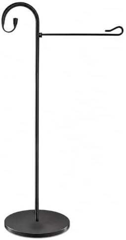 53" Heavy Duty Garden Flag Stand & Shepherd Hook, Solid Round Anti-Tip Base - Image 5