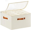 Foyego Wine Glass Storage Box, Beige by Foyego