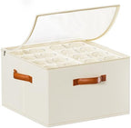 Foyego Wine Glass Storage Box, Beige by Foyego