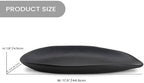 BANOMII Leaf Decorative Bowl for for Home Decor, 17.5'' Long Resin Bowl for Key Purse Candle, Decorative Tray for Kitchen Counter Entryway Console Dining Coffee Table Centerpiece, Black, Large - Image 2