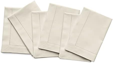Solino Home Cotton Linen Cloth Dinner Napkins Linen, 20 x 20 in, Set of 6 by SolinoHome
