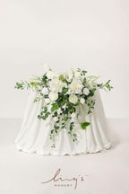 Ling's moment 2 Pack White Sage Floral Garland Wedding Arch Flowers - Image 2
