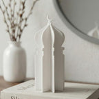 iwa concept Islamic Minaret Table Decor Statue, 3D Acrylic Mosque Sculpture, Modern Minimalist Interlocking Statue for Ramadan, Eid and Muslim Home - Image 2