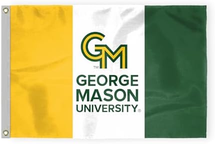 AGAS Large George Mason GMU University Patriots 4 x 6 Feet Flag Printed 200D Nylon with Brass Grommets 4 x 6 ft Stadium Flag by AGASManufacturingGroup