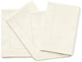 Solino Home Cotton Linen Cloth Dinner Napkins Ivory, 20 x 20 in, Set of 4 by SolinoHome