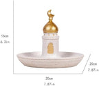 2025 Ramadan and Eid Decorations – Elegant Gold and White Mosque Tower Ornament. Perfect for Wishing Happy Eid and elevating Your Festive Mood with Timeless Islamic Style. - Image 3