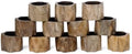 Lightnpro Natural Wooden Decorative Napkin Rings Set of 12, Serviette Napkin Rings Bulk for Party Decoration, Table Top Décor for Dinning Table, Everyday, Christmas, Easter Family Gatherings by Lightnpro