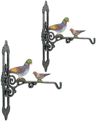 Sungmor Heavy Duty Cast Iron Hanging Plant Bracket - 2 Pack 10 Inches by Sungmor