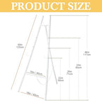 White Croblissful 50" Easel Stand for Wedding Sign Adjustable, Metal - Image 4