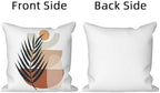 Boho Abstract Throw Pillow Covers 22"x22" Set of 4, Plant Leaves Geometric Minimalist Aesthetic Pillowcase for Sofa Chair Couch Bed Living Room Office Garden Patio Farmhouse Decorative - Image 7