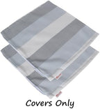Outdoor/Indoor Sunbrella Throw Pillows Square Set of 2 Pieces 20 inch x 20 inch Direction Dew - Cover Only, Insert Not Included - Image 2