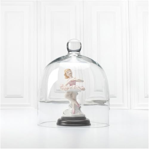 Plymor 7.875 inch x 9.5 inch Bell Jar Glass Display Dome Cloche (Interior Size 7.5" x 7.5") - Image 5