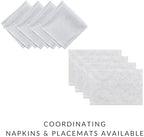 Caiden Elegance Damask Tablecloth, White - 60" W x 144" L - Image 4