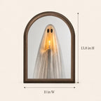 Light Up Ghost Mirror, 11 x 13.8 in Halloween Decor for Mantel & Wall - Image 3