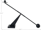 Black Metal Modern Candle Holder Candlestick Holders Decorative Candle Stand, Tapered Candle Holders Home Decoration 19 inch - Image 2