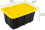 Sterilite Industrial Storage Tote with Lids for Garage, 17 Gallon, 18-Pack - Image 3