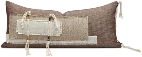 Boho Body Pillow Cover 12x28 Inches, Decorative Lumbar Throw Pillow Cushion Cover for Bed Couch Sofa, Farmhouse Pillowcase for Bedroom Living Room Home Décor by AIBUHOME