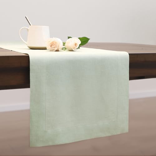 Linen Table Runner 72 Inches Long,100% French Linen Table Runners - Image 2