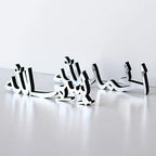 iwa concept Bismillah Alhamdulillah Mashallah Islamic Home Decor | Islamic Table Decors | Ramadan Decoration | Eid Decor | Islamic Home Art | Muslim Gift| (Bismillah-Alhamdulillah, Silver) by iwaconcept