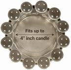 Alice Lane Home Collection Original Smoky Glass Large Bubble Candle Dish - Image 3