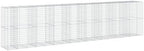 vidaXL Gabion Basket with Cover 334.6"x39.4"x78.7" Galvanized Iron - Image 5
