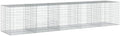 vidaXL Gabion Basket with Cover 196.9"x39.4"x39.4" Galvanized Iron by vidaXL