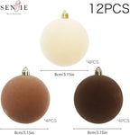 3.15In Velvet Ornaments for Christmas Tree,12Pcs Christmas Ornaments Set - Image 4