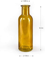 Serene Spaces Living Large Amber Bud Vases, Apothecary Jars, Decorative Glass Bottles, Centerpiece for Wedding Reception, Antique Decoration, Flower Vases, 6.5" Tall & 2" Diameter, Pack of 48 - Image 5