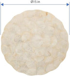 KOUBOO Capiz Seashell Placemats Perfect for Weddings Parties Elegant Dining - Image 5