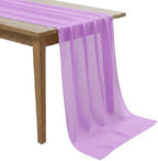 MDS Pack of 20 | Orchid | 14ft Chiffon Table Runner 29x170 Inches Long Romantic Rustic Sheer Gauze Runner for Wedding Bridal Shower Birthday Banquets Engagement Spring Easter Boho Decorations by MDS