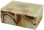 Designs by Marble Crafters Asteria Collection Keepsake Box Light Green Onyx (LG) by MarbleCrafter