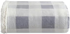 Eddie Bauer - Throw Blanket, Brushed Fleece & Plush Sherpa Soft Blanket, Throw Blanket for Couch & Bed (Mountain Plaid Chrome Grey, 50" x 60") by Unknown