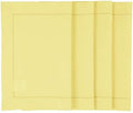 Solino Home Cotton Linen Placemats Yellow Hemstitch, 14 x 19 in, Set of 4 by SolinoHome