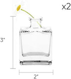 CHIVE ‘Loft’ Small Mini Flower Vases - Clear Glass Bud Vases, Set of 10 - Cute Vintage Rustic Centerpieces for Wedding, Events & Home - Premium Quality, Designed to Last - Image 4