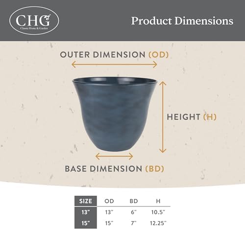 13" Honeysuckle Planter in Fossil - Image 5