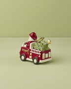 Lenox Santa in Fire Truck Christmas Hanging Ornament - Image 3