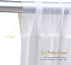 10x10ft White Backdrop Curtain with Lights String for Parites, Sheer Curtain Tulle Photo Backdrop Drapes for Wedding Baby Shower Bridal Shower Birthday Photography Background Decoration - Image 6