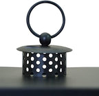 HPC Decor Black Metal Candle Lanterns Set of 2- Lanterns Decorative with Flickering Timer Candles- 16.5'' & 13'' Chunky Large Modern Farmhouse Candle Lanterns for Indoor, Outdoor, Tabletop (No Glass) - Image 7