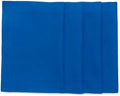 Solino Home Cotton Linen Placemats Blue Hemstitch, 14 x 19 in, Set of 4 by SolinoHome
