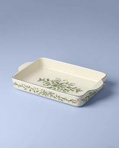 Lenox Holiday Stoneware Large Rectangular Christmas Baking Dish - Image 3