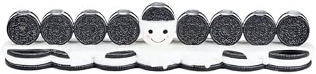 Rite Lite Hanukkah Cookies Menorah Adorable Chanukah Candle Holder Hand-Painted Resin Whimsical Smiley Face Jewish Holiday Party Decor Collectible Judaica Centerpiece Hanukkah Hostess Gifts 12" L - Image 2