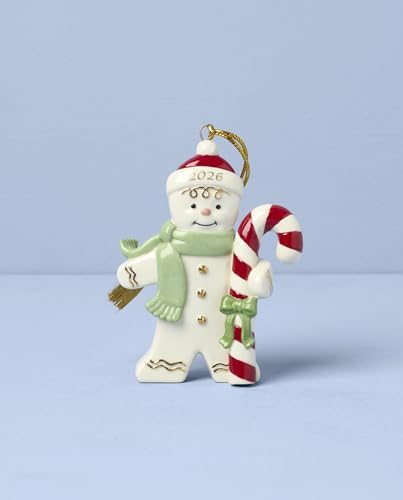 Lenox 898584 2026 Gingerbread Man with Candy Cane Ornament - Image 2