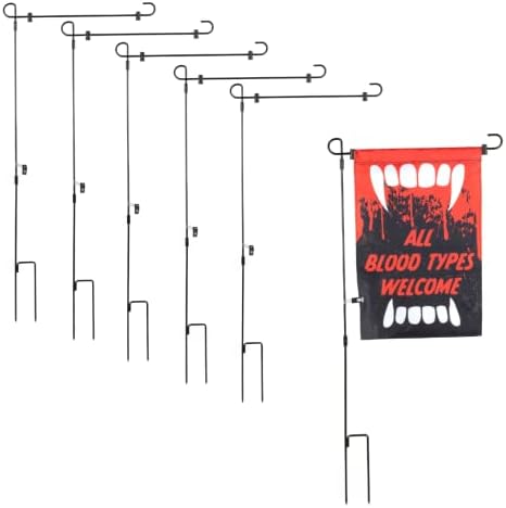 Garden Flag Pole Stands 5 Pack - 28" Metal Holders for 12" x 18" Flags - Image 6