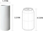 Modern White Ceramic Vase Set of 20 for Living Room Bedroom 5.51'' Minimalist Fresh Small Flower Vases for Bouquet Fake Plant Home Decor Office Fireplace Centerpieces Nordic Style 20 Pack - Image 2