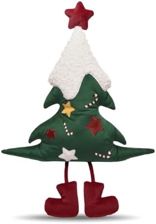 Christmas Tree Shaped Pillow 30x21 Plush Xmas Throw Pillow by AIBUHOME