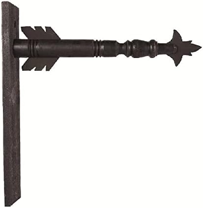 Decorative Hanging Sign 17.5 Inch Black Wood Arrow Holder by K%26K+Interiors