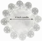 Alice Lane Home Collection Original Clear Glass Large Bubble Candle Dish - Image 3